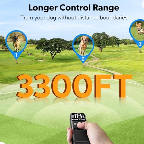 4in1 Dog Shock Collar for 2 Dogs 3300Ft Dog Shocker for Dogs All Sizes - Picture 8 of 15